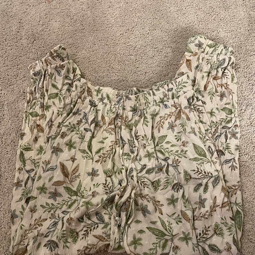 Final Touch Leafy Patterned Pants